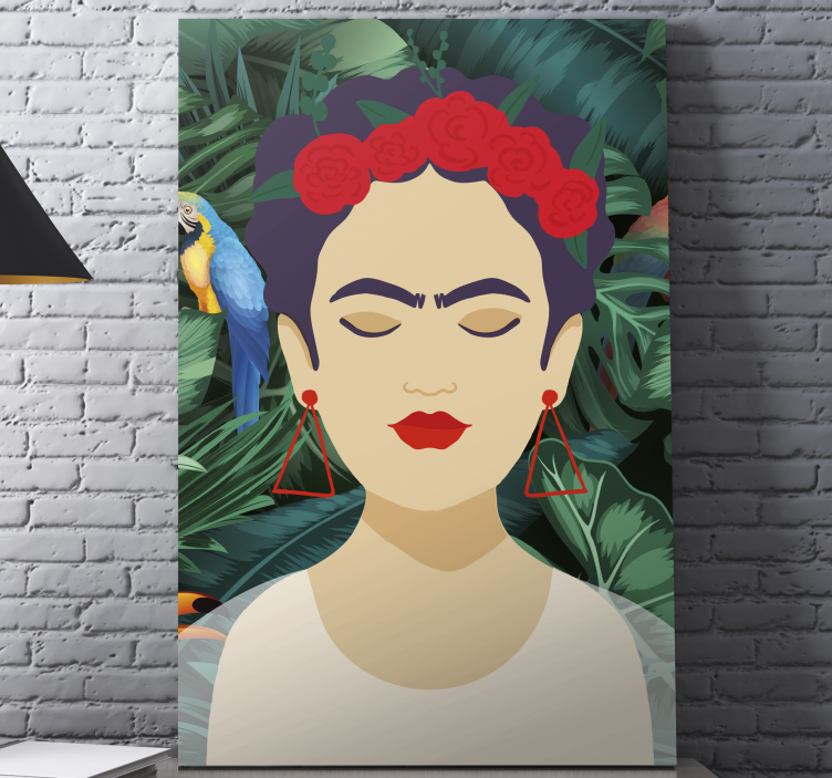 Quadri con persona e personaggi ispirati a frida kahlo - TenStickers