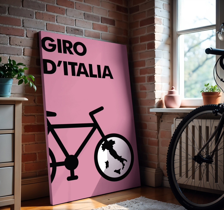 Quadri sportivi icona giro d'italia - TenStickers