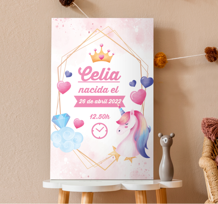 Dipinto unicorno il momento magico di celia - TenStickers