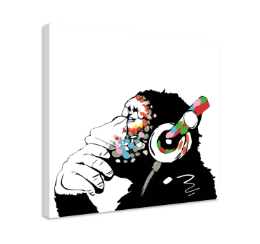 Quadro con scimmia di Banksy - TenStickers