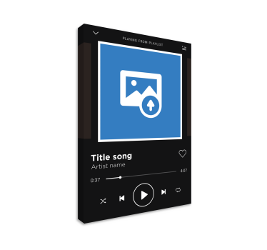 Quadro con codice spotify e cane - TenStickers