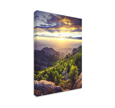 Quadro paesaggio Alba sulla montagna - TenStickers