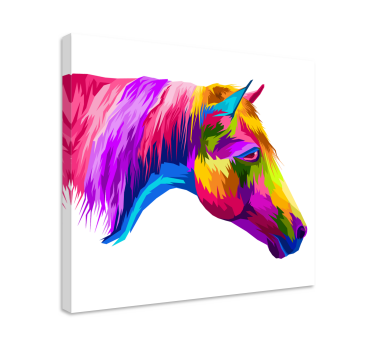 Quadro stampa cavallo Cavallo multicolore - TenStickers