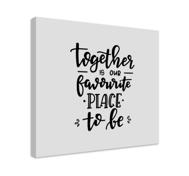 Dipinto con frase uniti siamo - TenStickers