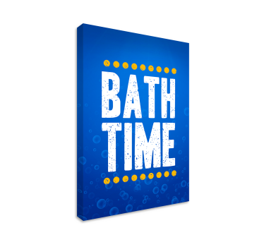 Dipinto con frase divertimento in bagno - TenStickers