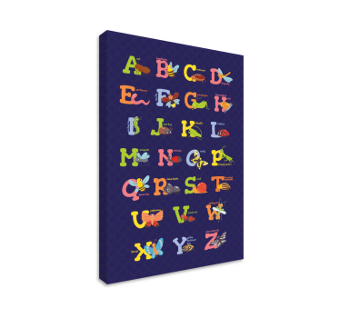 Quadro con alfabeto e lettere Alfabeto inglese - TenStickers