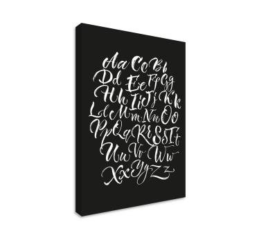 Dipinto con alfabeto e lettere elegante display - TenStickers