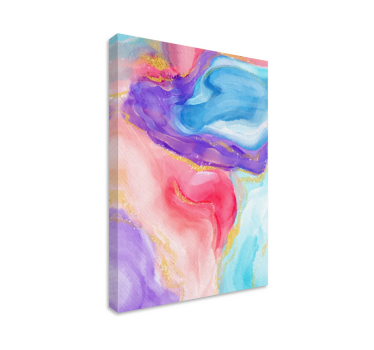 Dipinto astratto flusso di colori fluidi - TenStickers