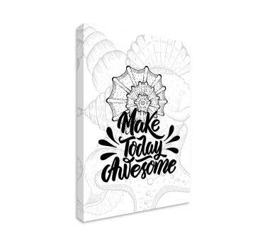 Dipinto con frase rendi oggi straordinario - TenStickers