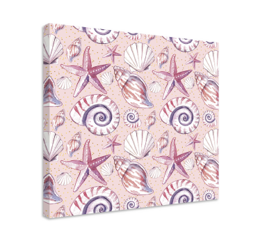 Dipinto con marinaio conchiglie e stelle di mare - TenStickers
