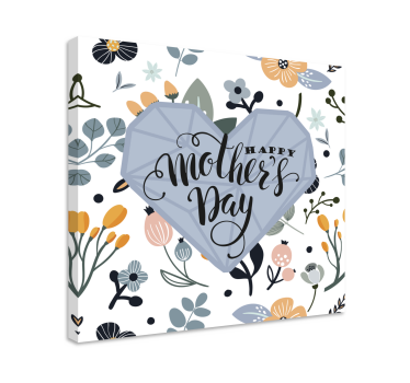Dipinto con frase buona festa della mamma - TenStickers
