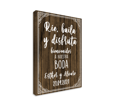 Dipinto con frase cartello di benvenuto per matrimonio - TenStickers