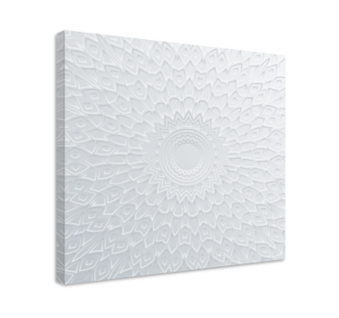 Dipinto astratto motivo circolare intricato - TenStickers