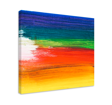 Dipinto astratto strisce astratte colorate - TenStickers