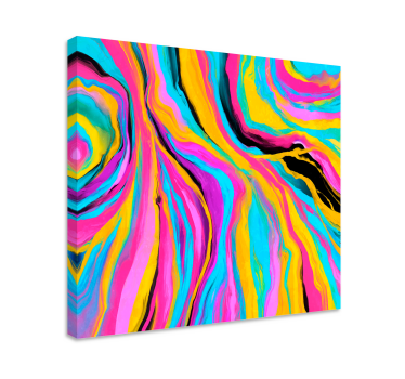 Dipinto astratto onde fluide colorate - TenStickers