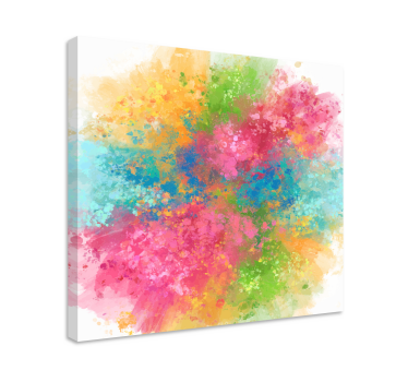 Dipinto astratto esplosione di colori vibranti - TenStickers