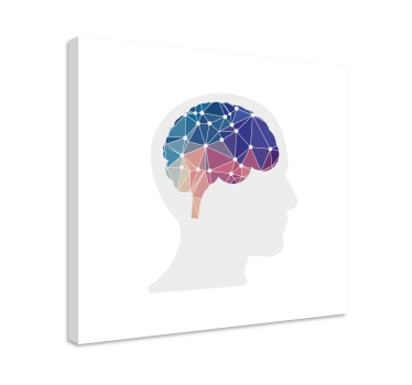 Dipinto con frase connessioni cerebrali - TenStickers