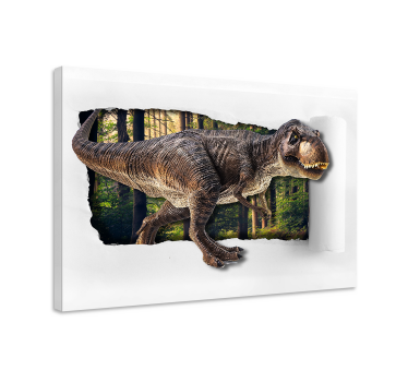 Quadro dinosauri Dinosauro 3d - TenStickers
