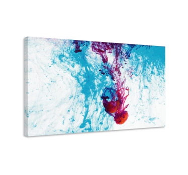 Dipinto astratto flusso di colori vibranti - TenStickers