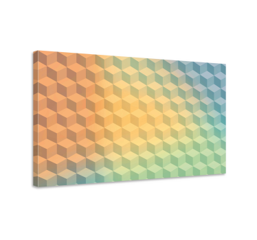 Dipinto geometrico modello cubo 3d - TenStickers