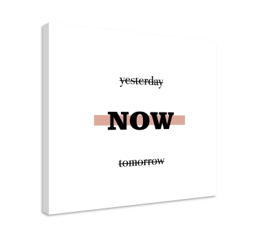 Dipinto con frase ora frase motivazionale - TenStickers