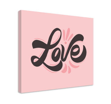 Dipinto con frase espressione d'amore - TenStickers