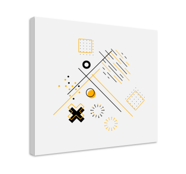 Dipinto geometrico forme geometriche non figurative - TenStickers