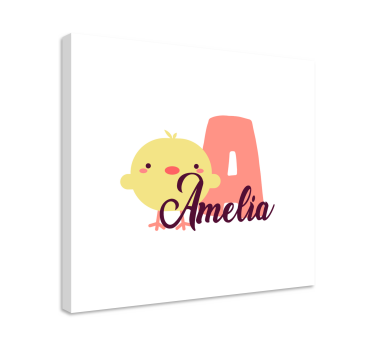 Quadri cameretta neonato design pulcino carino - TenStickers