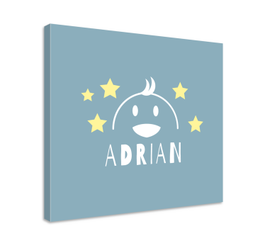 Cornice quadro per bambini volto di personaggio felice - TenStickers