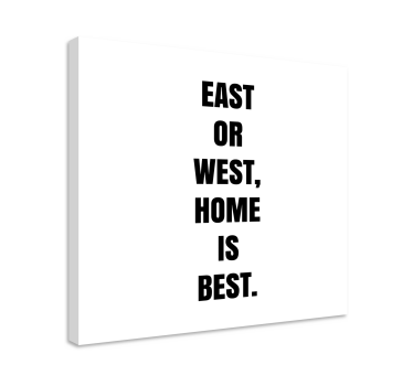 Dipinto con frase casa è il posto migliore - TenStickers