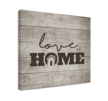 Dipinto con frase messaggio d'amore per casa - TenStickers