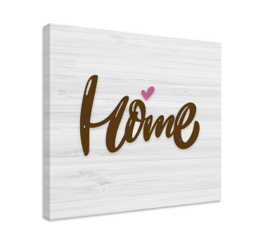 Dipinto con frase simbolo d'amore per la casa - TenStickers