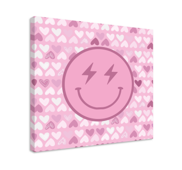 Dipinto motivazionale icona faccia felice - TenStickers