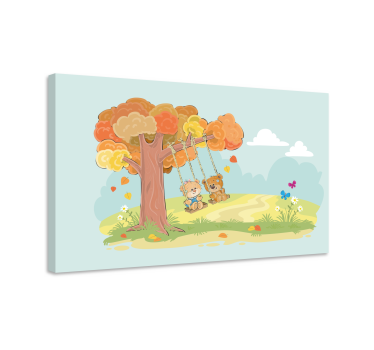 Cornice quadro per bambini amici dell'orso - TenStickers