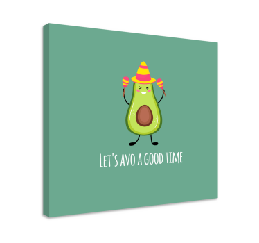 Dipinto con testo divertiti con l'avocado - TenStickers