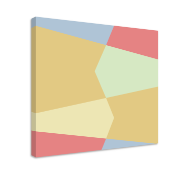 Dipinto geometrico blocchi di colore sagomati - TenStickers