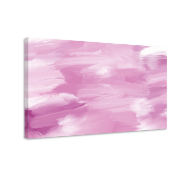 Dipinto astratto colpi di rosa soft - TenStickers