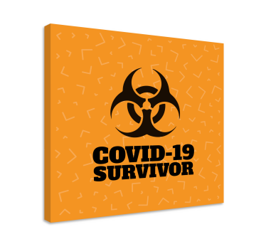 Dipinto con frase dichiarazione di sopravvivenza - TenStickers