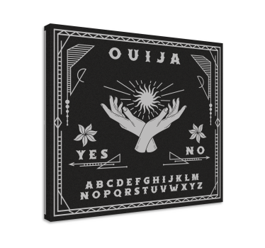 Quadro casa Tavola ouija in bianco e nero - TenStickers