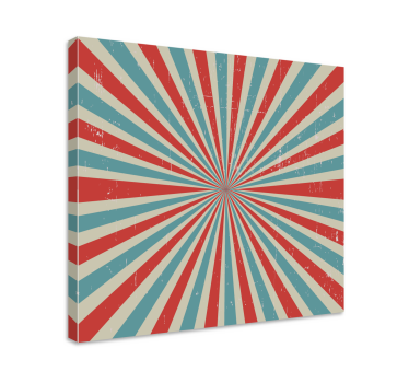 Dipinto astratto design a motivo radiante - TenStickers