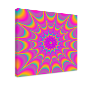 Dipinto astratto motivo a spirale colorato - TenStickers