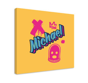 Dipinto con alfabeto e lettere espressione bold - TenStickers