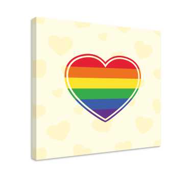 Dipinto con frase simbolo di unità cuore - TenStickers