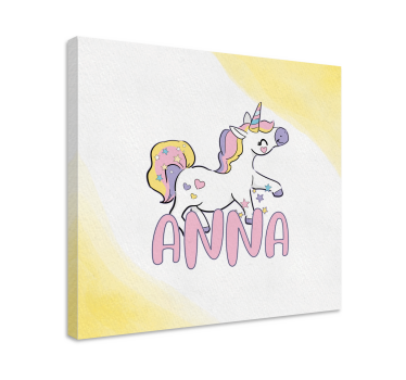 Dipinto unicorno personaggio unicorno felice - TenStickers