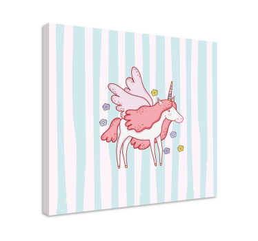 Dipinto unicorno unicorno alato magico - TenStickers