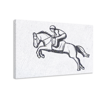 Quadro stampa cavallo Gara di salto - TenStickers