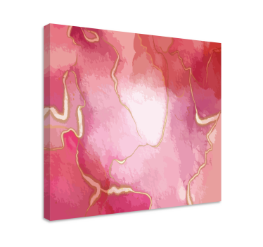 Dipinto astratto vortice di marmo rosa - TenStickers