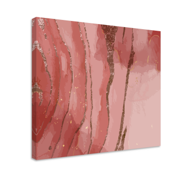 Dipinto astratto motivi fluidi di rose - TenStickers