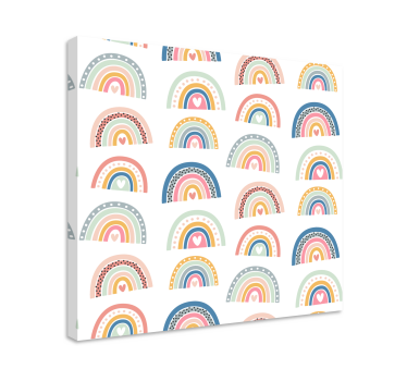 Cornice quadro per bambini con motivi arcobaleno - TenStickers