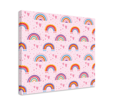 Cornice quadro per bambini motivo arcobaleno vibrante - TenStickers